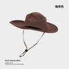 Versatile And Stylish Unisex Wide Brim Sun Protection Hat For Outdoor Activities Camping Fishing In Various Colors Adjustab With