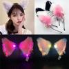 Masquerade With LED Light Cat Ear Headband Fancy Dress Hairband Cosplay Headwear Hair Accessories
