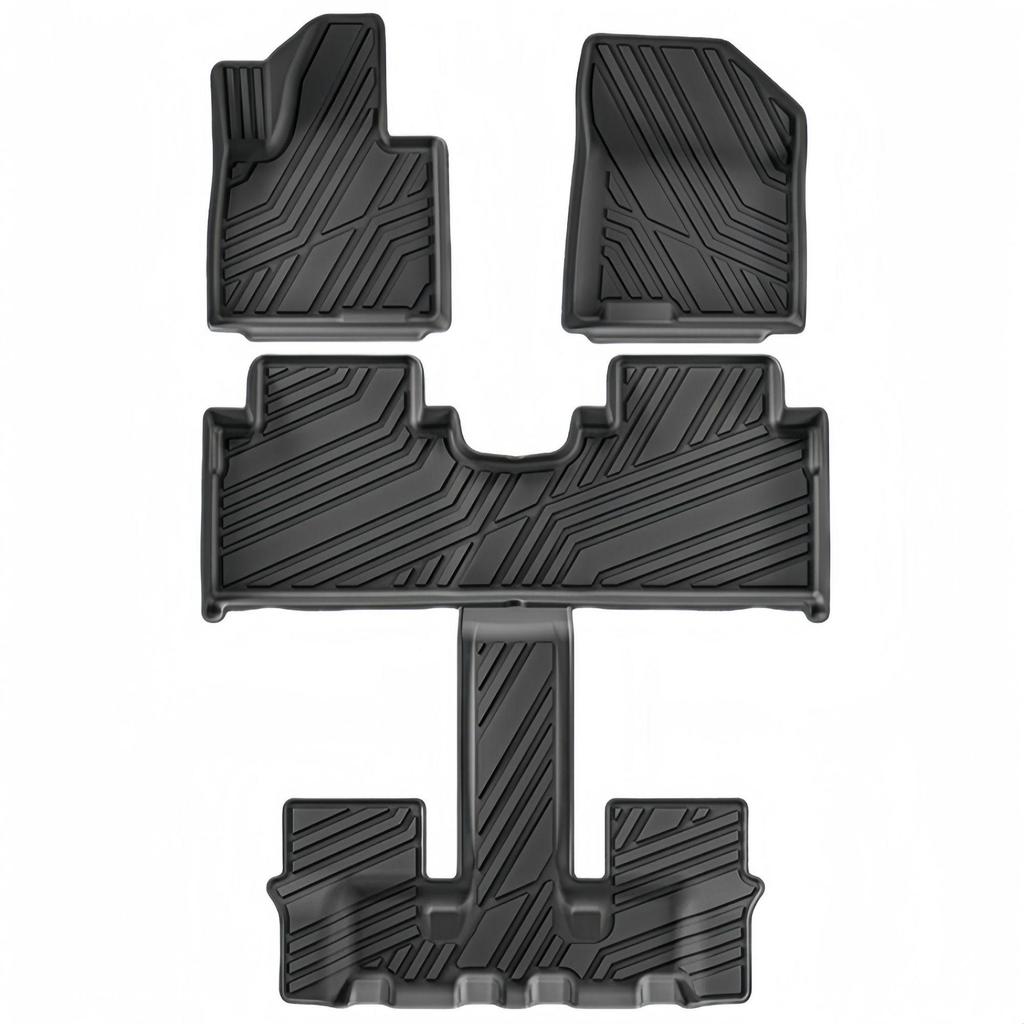 3D TPE Коврики для пола и багажника автомобиля для Santa Fe (2021-2024 гг.)