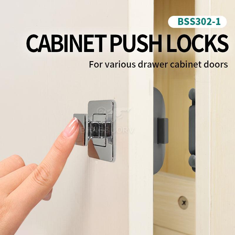 BSS302-1C Chrome ABS/Zinc Alloy Bangsuo Cabinet Lock for Travel Trailer-Caravan/Drawer/Locks