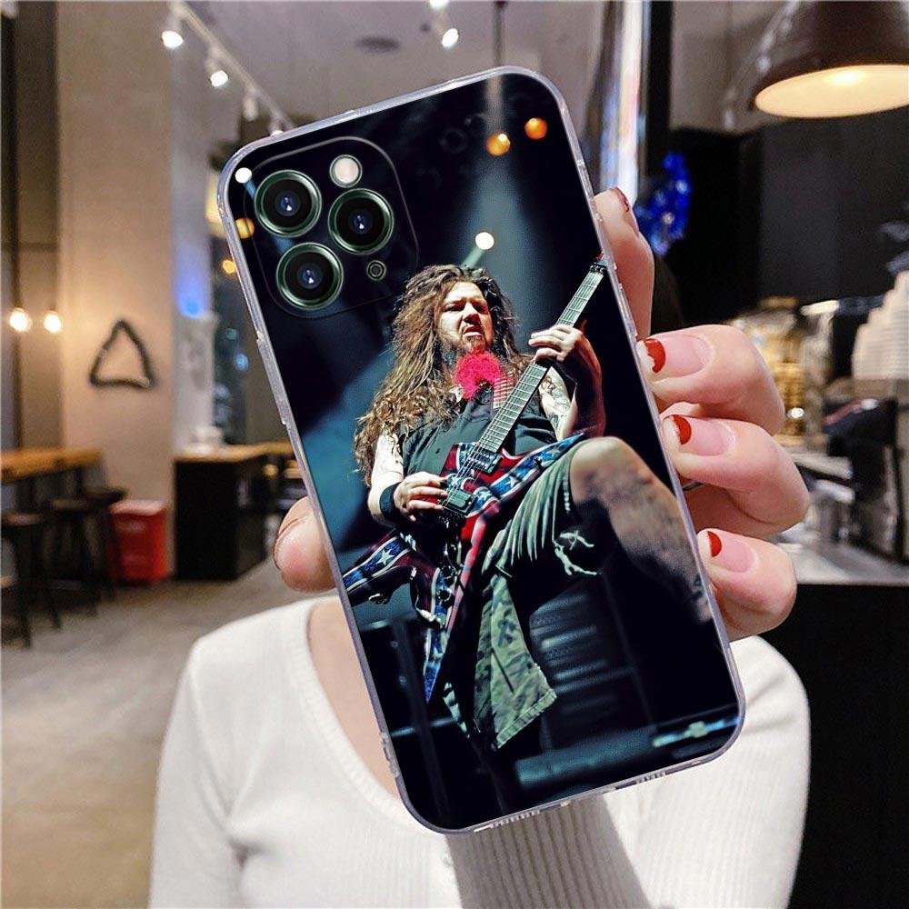 Прозрачный чехол для Apple iPhone 12 11 13 Pro Max mini XS X XR 7 8 Plus SE, чехлы Pantera Dimebag Darrell Guiar Rock Band