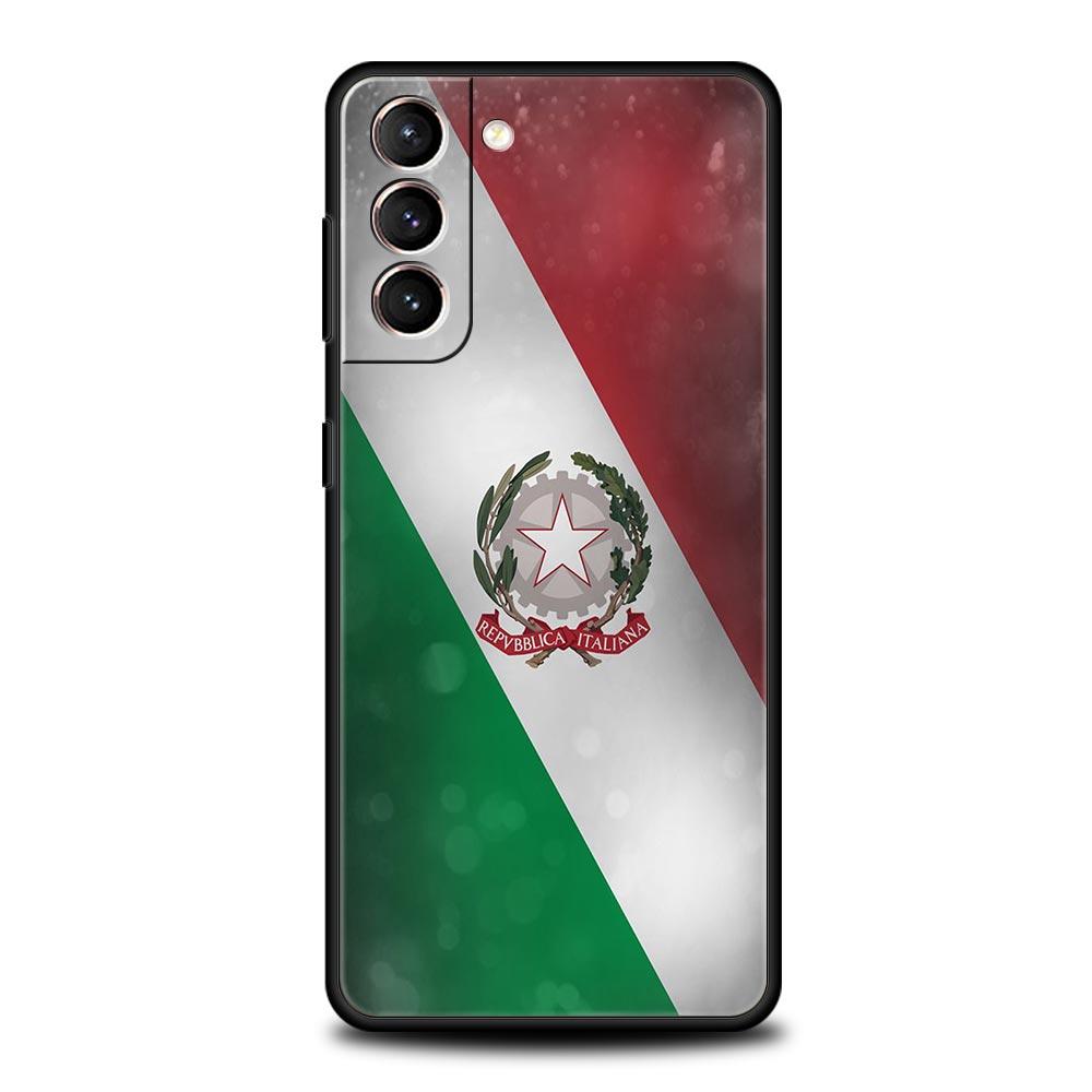 Phone Case For Samsung Galaxy S24 S23 S22 Ultra S20 S21 FE 5G S10 S9 Plus S10E S8 S7 Edge Soft Silicone Cover ITALY Flag