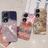 For Cover Honor X7b 5G Case For Honor X8B 4G Love Heart Women Fashion Luxury Pattern Housing Etui Huawei HonorX8b Soft Clear TPU