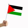 10/20/50/100Pcs Palestine Mini Flags with Pole Hand Held Small Palestine Stick Flags Miniature Hand Waving Flags