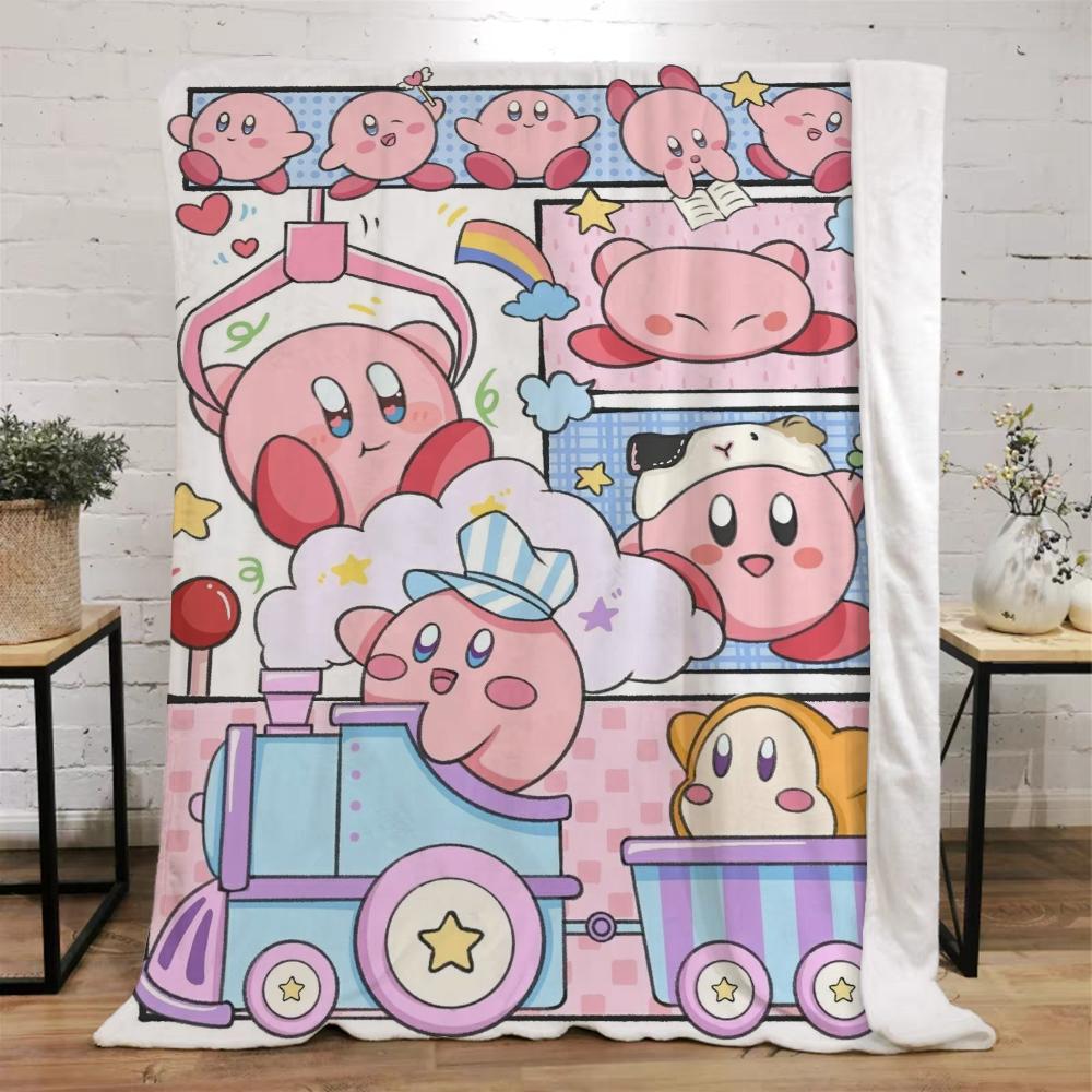 Аниме Кемпинг Одеяло для Украшения Дивана Пушистые Мягкие Одеяла Персонажи Домашний Интерьер Пляжное Полотенце Микрофибра Постельное Белье Покрывало