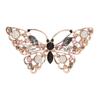 Полая брошь в виде бабочки, универсальная женственность, инкрустированная бриллиантами брошь в виде насекомого, булавка-антиблик, аксессуары для костюма.
