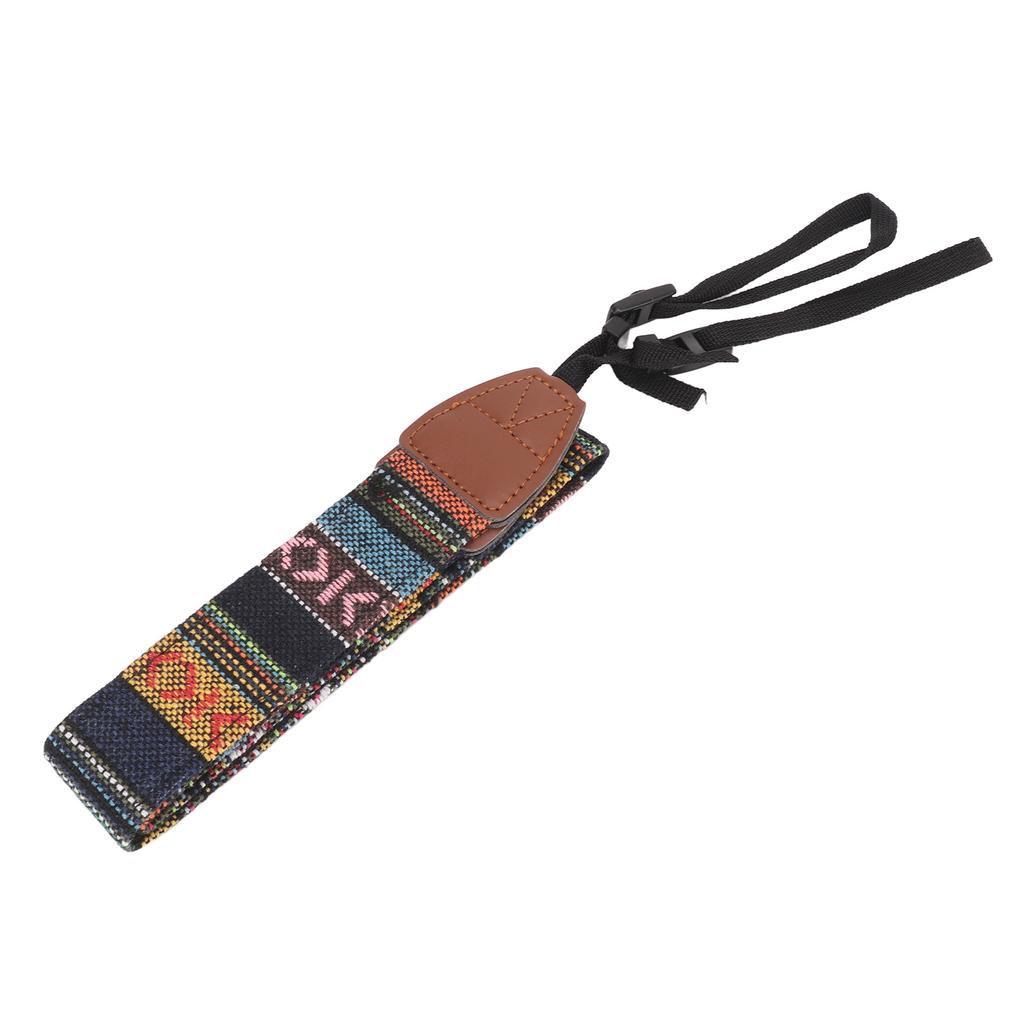 Camera Strap Vintage Ethnic Style Adjustable Length Canvas Camera Shoulder Neck Strap for SLP Universal 40.55in