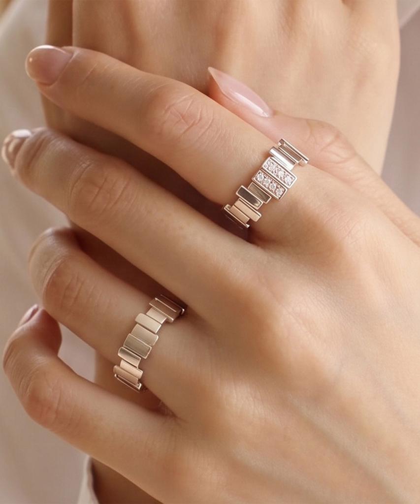 Helene Jewelry Серебро 925 Кольца для пары Ingis-On Серебряные кольца