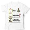 Funny Christmas T Shirt Unisex and Kids Nice Naughty Left Unsupervised Santa Xmas