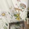 Весенне-летние растения, ромашки, прозрачные прозрачные шторы для спальни, праздничное украшение, оконная вуаль, тюлевая занавеска