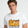Garfield Lazy Lying Trendy T-Shirt! American Retro 1978 Letter Print Loose-Fitting Short Sleeve, Unisex, Oversize Couple Tee