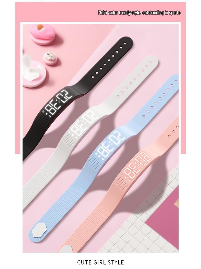 Умные часы Sport для девочек: Шагомер, Вибрационный будильник, Водонепроницаемый многофункциональный браслет