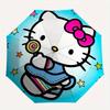 1pc Hello Kitty,Lollipop Automatic Umbrella-Foldable, Durable 8-Bone Design, Compact and Stylish, Great for Camping, Halloween, Christmas, M