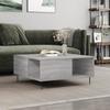 VidaXL Coffee Table Sonoma Grey 80x80x36.5 Cm Engineered Wood 830786