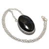 Натуральный драгоценный камень "Черный тигровый глаз" из стерлингового серебра 925 пробы, подарочное ожерелье 20 дюймов K5u25