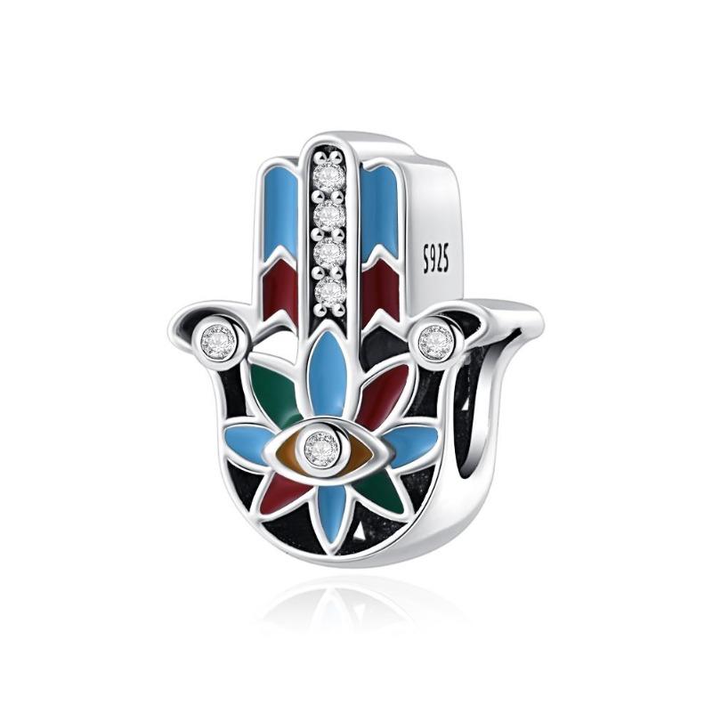 Copper Blue Series Turtle Owl Leaf Clouds Charm Bead Fit Original Pendant Bracelet Diy Jewelry Gift