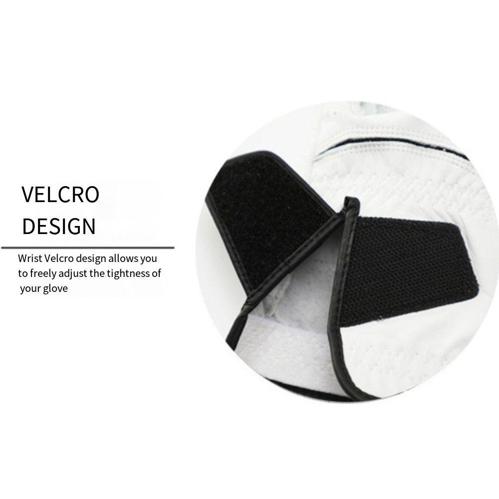 Белая кожаная перчатка для гольфа из овчины, аксессуары для гольфа, мягкая мужская спортивная перчатка для гольфа, гольфист