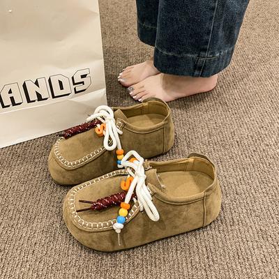 Женские туфли Мэри Джейн из нубука, плоские кожаные туфли, кожаные туфли-лолиты, женская обувь для ходьбы, Chaussure Femme, Zapatos De Mujer