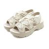 Мягкие сандалии на платформе для спорта LL [Vivian] женские, сандалии на шнуровке, V31044SM, цвет слоновой кости, (25,0)