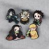 Anime Enamel Pin Nezuko Brooches for Women Lapel Pins Badges On Backpack Cosplay Accessories Fashion Jewelry Toys Gift