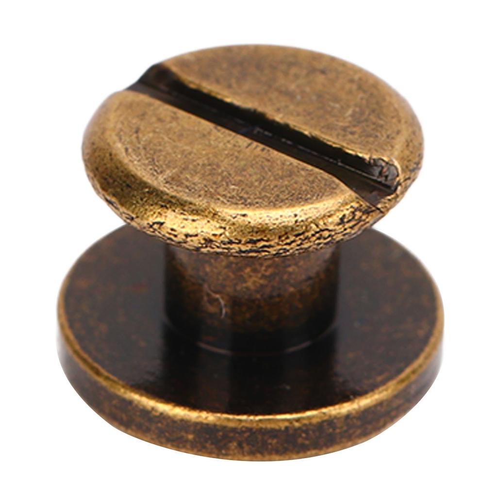 200 Set Book Binding Screw 9x5mm Hard Thick Brass Material Uniform Coating Binding Screws Assorted Kit for Photo Album