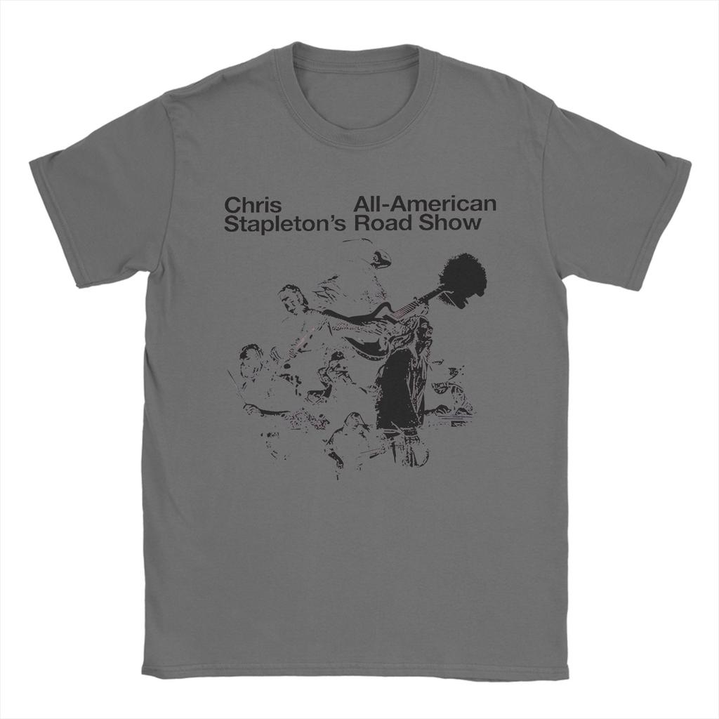 New Arrival Chris Stapletons AllAmerican Road Show Tour T Shirt For Unisex 100 Cotton Tshirts Short Sleeve Tops