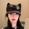 Japanese Anime Cosplay Cat Ear Baseball Cap Women Girl Adjustable Long Brims Sun Visor Hat Outdoor Streetwear Hiphop Hat