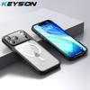 KEYSION Противоударный прозрачный чехол для MagSafe для iPhone 17 Pro Max Прозрачный ТПУ+ПК Магнитная беспроводная зарядка Задняя крышка телефона