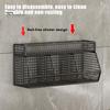 Wire Mesh Storage Basket Large Capacity Strong Load-bearing Easy Installation Wall Mounted Shelf Organizer Basket