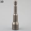 1Pc 1/4 Inch Hex Shank Tool 6-19mm Socket Magnetic Nut Driver Adapter Drill Bit