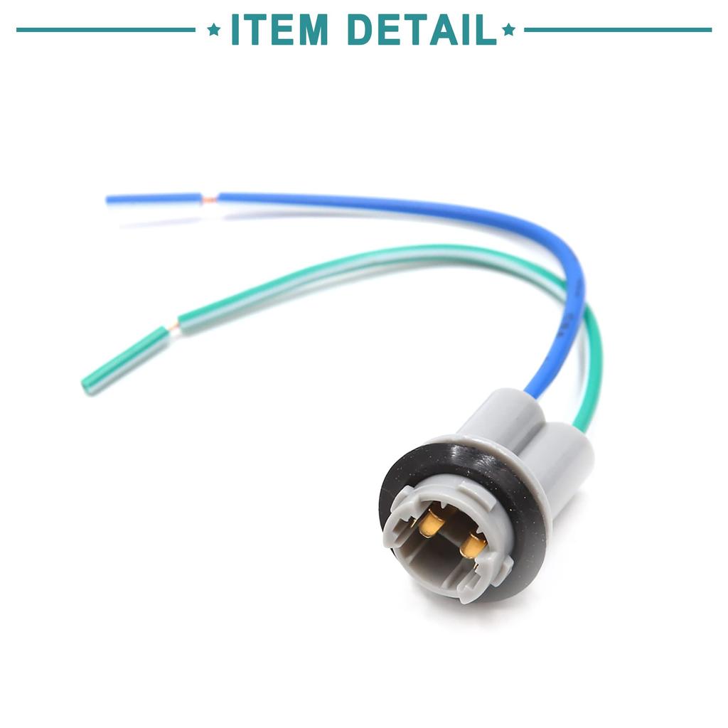 ACROPIX Автомобильный светодиодный свет Жгут проводов Разъем гнездо Универсальный T10 W5W Серый 2 шт.