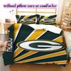 football Logo Pattern Bedding Quilt Set Quilt Cover Pillowcase Home Decoration Birthday Gift (1*duvet cover+ 2*pillowcase, without core)