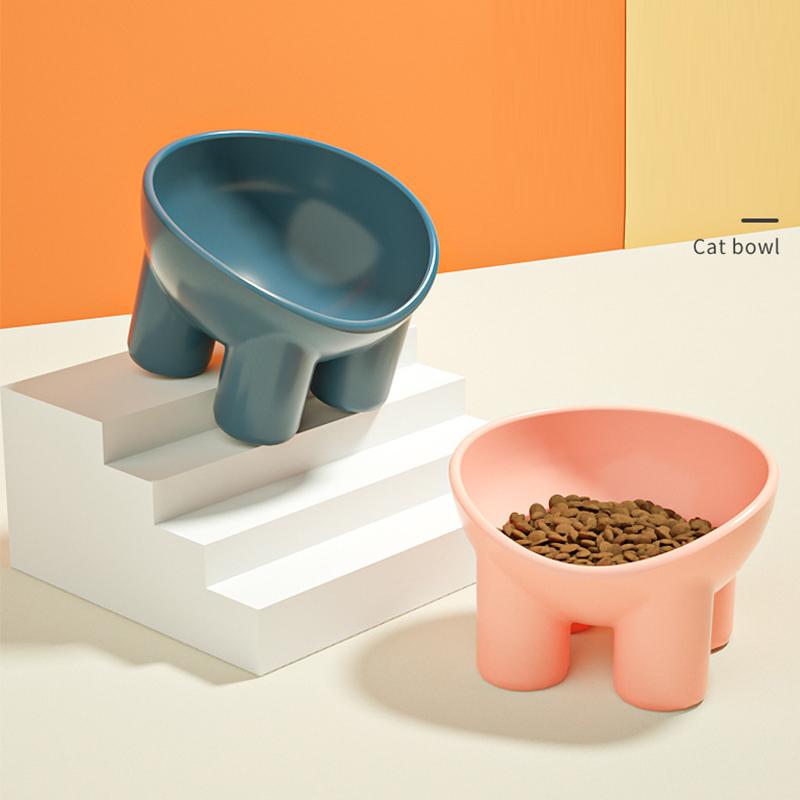 Ergonomic Pet Bowl with High Foot Design for Small Dogs and Cats