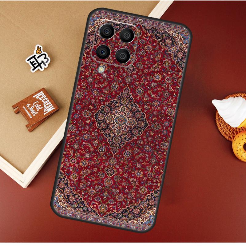 Persian carpet Floral pattern Case For Samsung Galaxy M16 M36 M56 M06 M52 M32 M12 M54 M34 M14 M35 M55 M15 M11 M31 M13 M53
