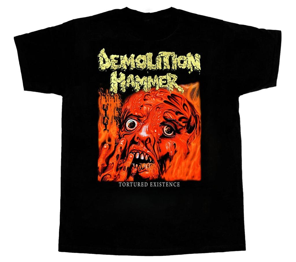 Demolition Hammer Band Tortured Existence Cotton T-Shirt Full Size SB113