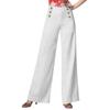 Women's Cotton And Hemp Bloomers Literary Loose Casual Elastic-leg Pants Long Trousers