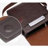 Men's Soft Leather One-shoulder Casual Messenger Bag Business Briefcase Diagonal Vertical Messenger Bag