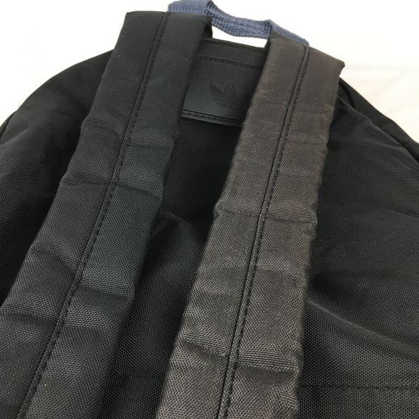 Adidas Рюкзак Trefoil Черный Нейлоновый Материал Раздельный Внутренний Дизайн(ИСПОЛЬЗОВАЛ)