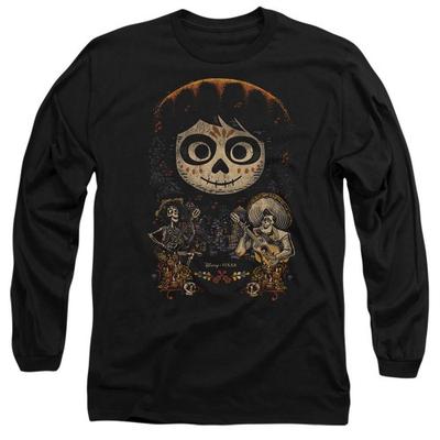 Coco Унисекс Взрослый Эрнесто Мигель Гектор Раскрашенный Постер с Черепом Футболка