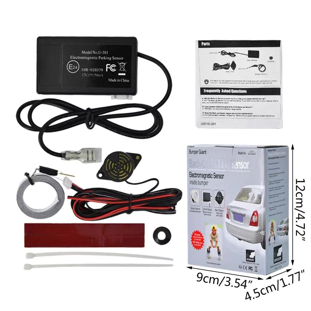 Car Electromagnetic Parking Sensor No Holes\Easy Install Parking Radars Bumper Guard Backup Reversing Parking System