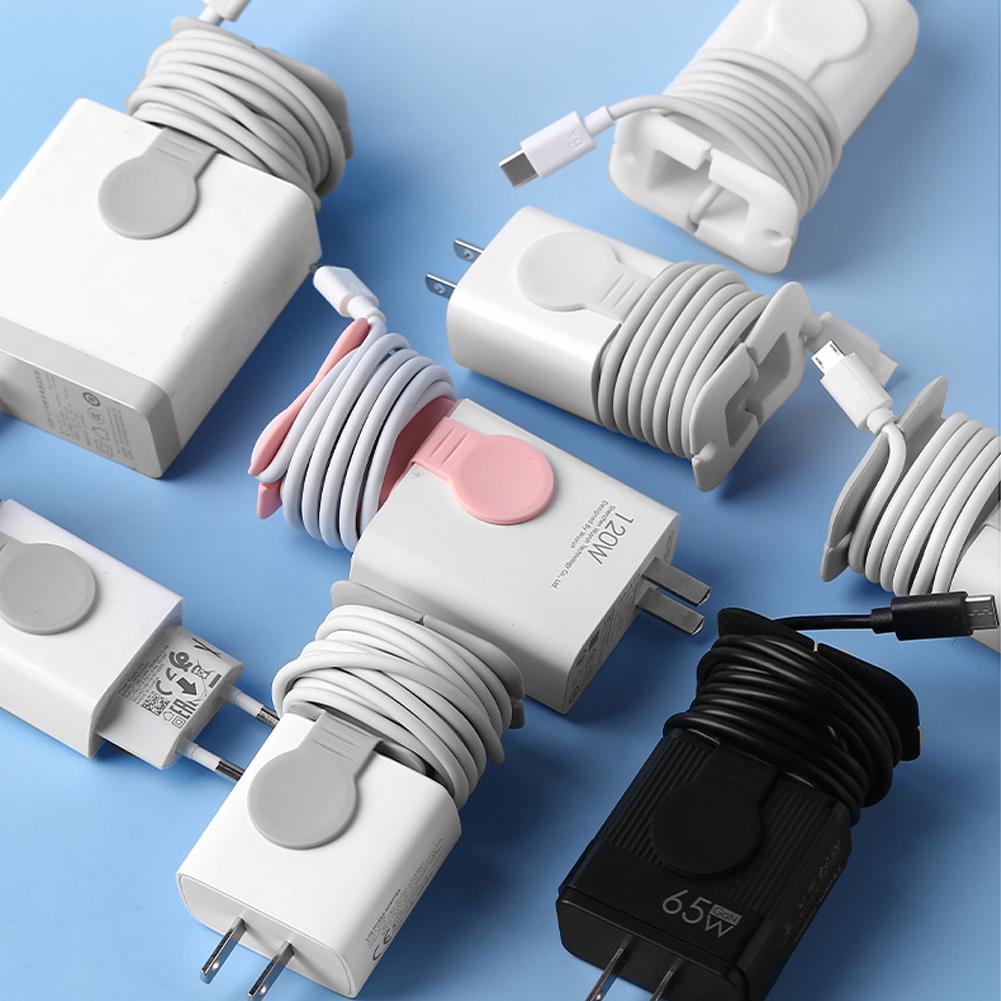 2 In 1 Silicone Charger Protector For iPhone Charger Silicone Protective Case Anti-Break Protection Cable Storage