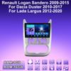 2 DIN Android автомобильное радио для Renault Logan Sandero 2009-2015 мультимедийный проигрыватель головное устройство стерео GPS навигация WIFI 1+16 ГБ