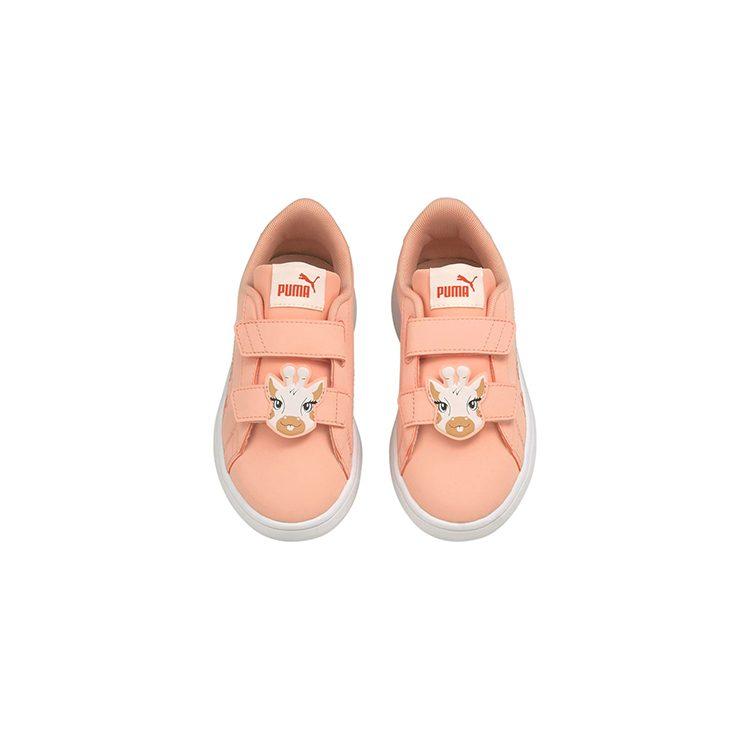 PUMA Smash V2 Casual Low top Kids' Skateboarding Shoes Apricot Pink Children Aged 3 7 Years Old 368788-03