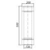 ADAM GAS Pipe fi 130/200 0.5m