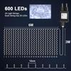 Guirlande Lumineuse - Yowin - 600 LED - 6m x 3m - Étanche - 8 Modes