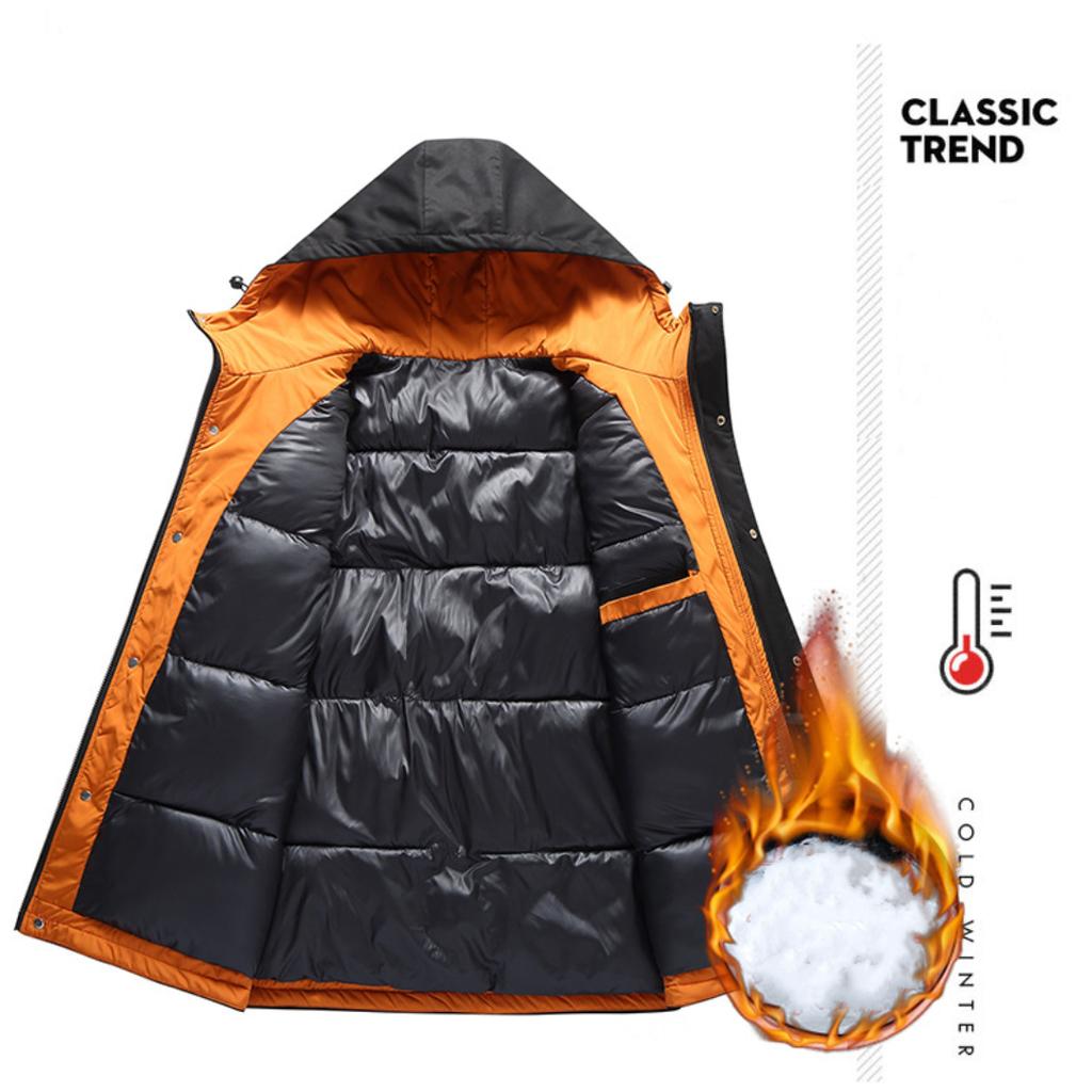 Plus Size Men's Cotton Clothes Fat Man Winter Thickened Warm Casual Cotton Coat Jacket Fat Man Loose Cotton Jacket 5XL-11XL