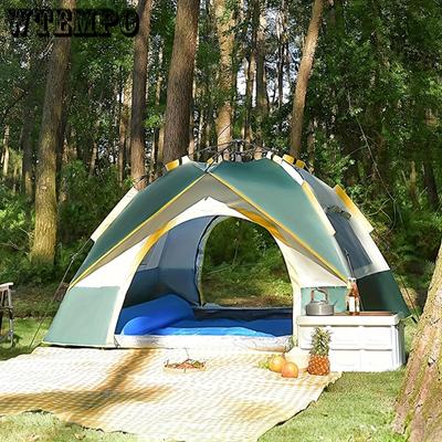 Полностью автоматическая быстро открывающаяся кемпинговая палатка, двойные двери и окна для превосходной вентиляции, водонепроницаемая ветрозащитная палатка, легкая и портативная