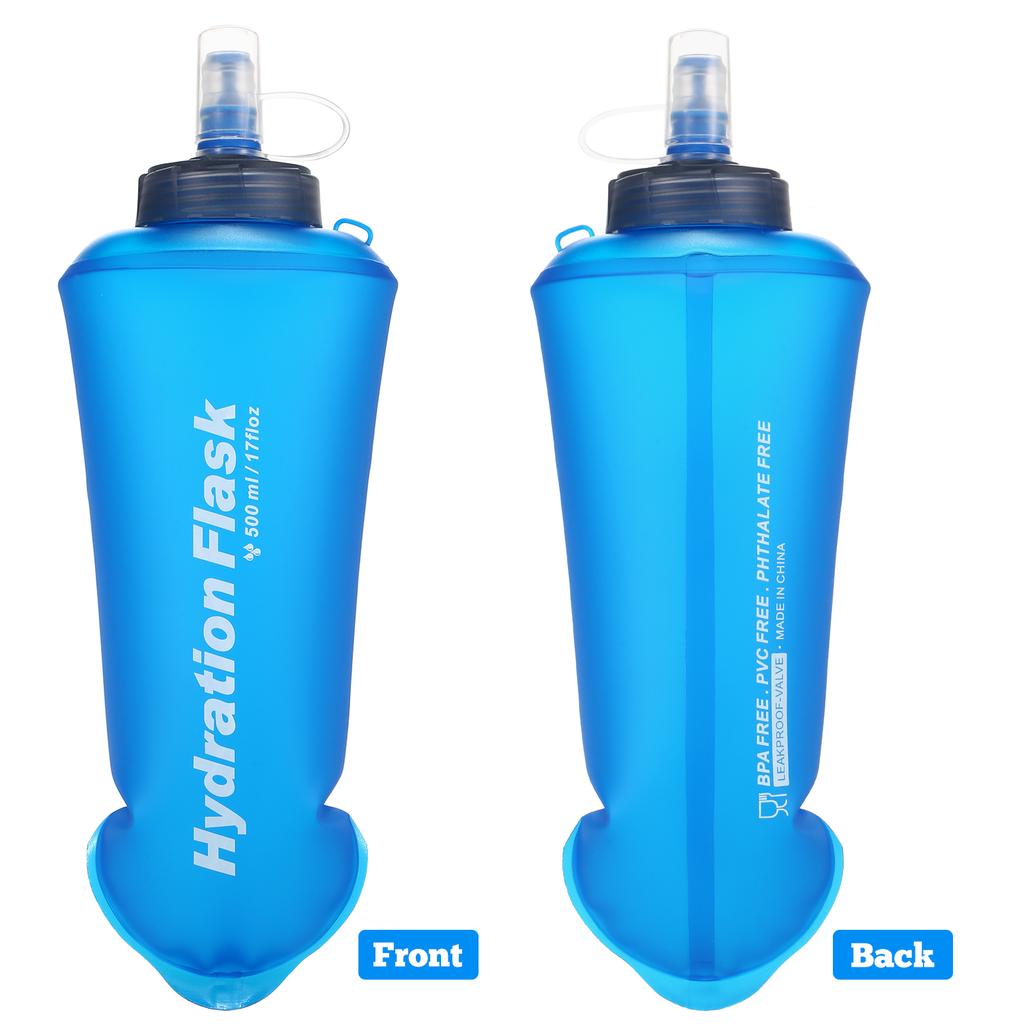 500ML Soft Collapsible TPU Water Bottle for Running Hiking Cycling Climbing
