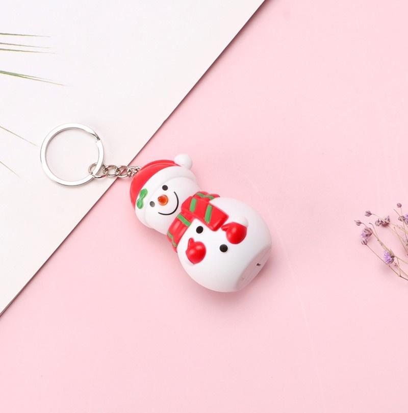 Санта-Клаус, рождественский снеговик, рождественская елка, светодиодный светящийся брелок, подвеска, рождественские креативные подарки