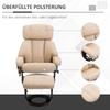 Relax Chair with Stool, Rotatable TV Chair with Massage Function, Reclining Function, Massage Chair with Remote Control, Side Pocket